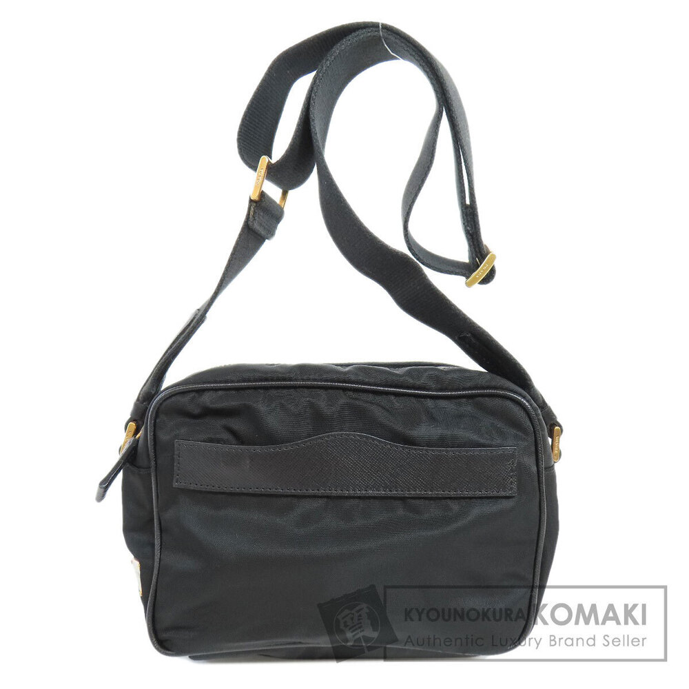 Prada Logo Crossbody Messenger Bag Black
